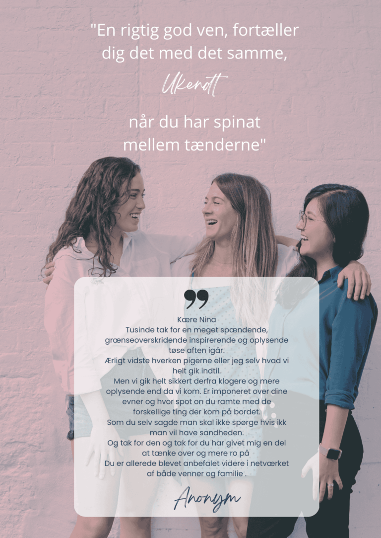 Spirituel Veninde aften på Sjælland med clairvoyant Nina Johansen